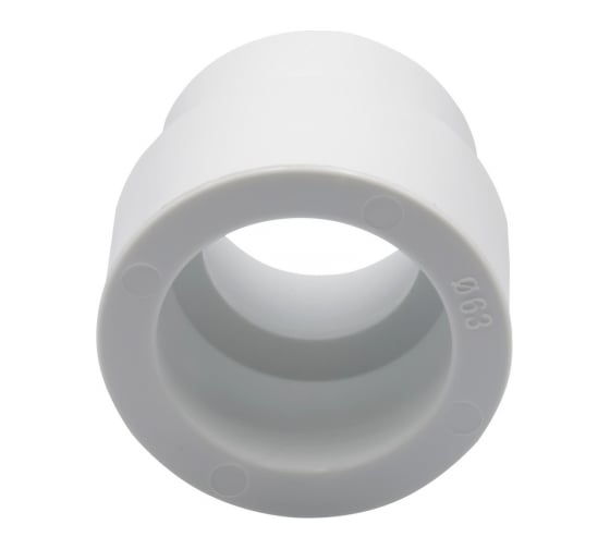 Переходная муфта VRT 63/40, наружная/внутренняя, EVER plast, белый 537534