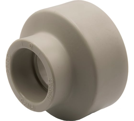 Переходная муфта VRT 63/40, внутренняя/внутренняя, EVER plast, серый 538346 1