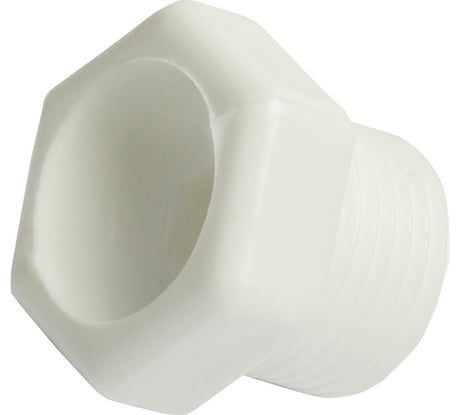 Заглушка VRT резьбовая, 1/2", наружная, белый 542472