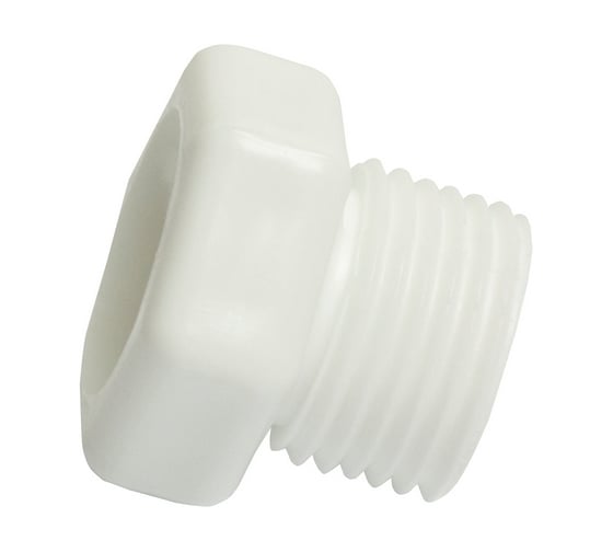 Заглушка VRT резьбовая, 1/2", наружная, белый 542472