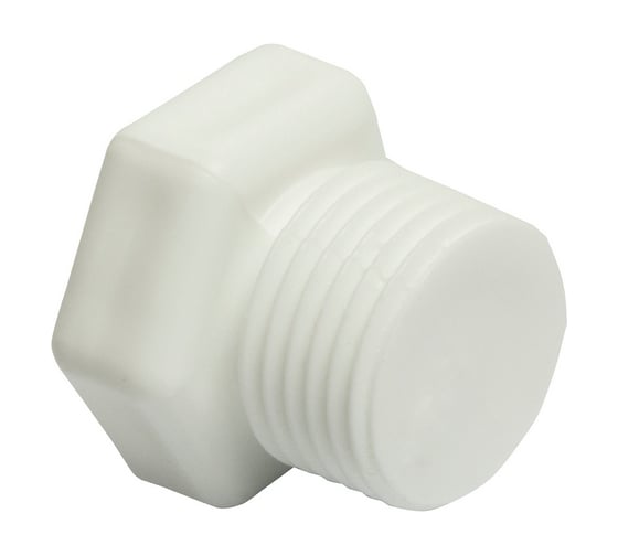 Заглушка VRT резьбовая, 1/2", наружная, белый 542472