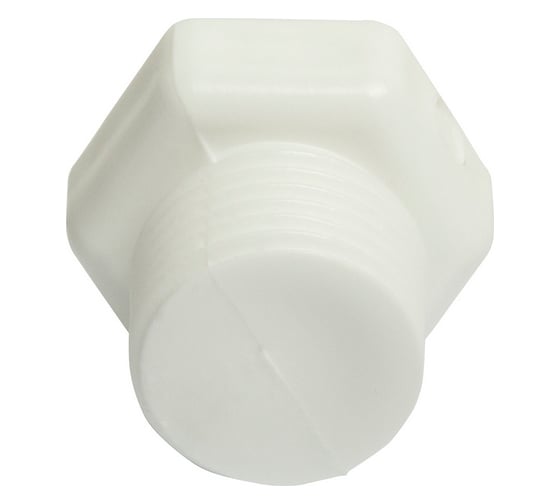 Заглушка VRT резьбовая, 1/2", наружная, белый 542472