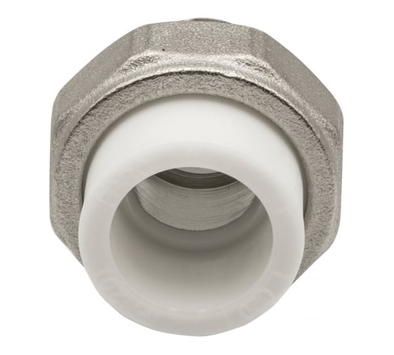 Комбинированная муфта VRT разъемная, наружная, 20х1/2", EVER plast, белый 515103