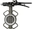 Затвор DN.ru 316L-316L-PTFE Ду125 Ру16 с рукояткой и концевыми датчиками D050-13650 1