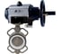 Затвор DN.ru 316L-316L-PTFE Ду125 Ру16 с пневмоприводом, пневмораспределителем D050-22004 1