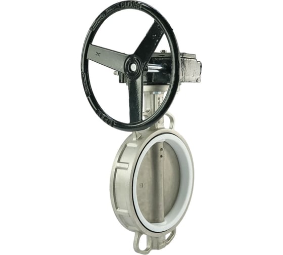Затвор DN.ru 316L-316L-PTFE Ду250 Ру16 с редуктором RDN-5 D050-07971