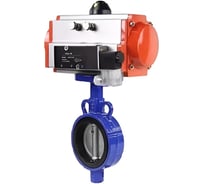 Затвор DN.ru AL-316L-EPDM Ду25 Ру16 с пневмоприводом, пневмораспределителем D050-19439