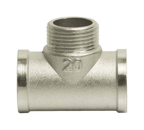 Тройник VRT 3/4, внутренняя/наружная/внутренняя, никель -1944-202020 523626