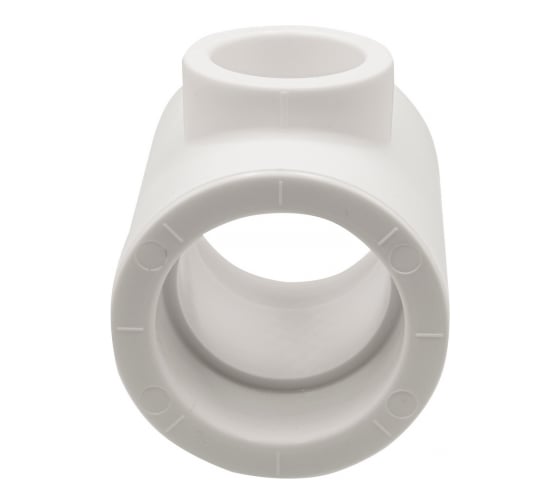 Переходной тройник VRT 50х32х50 EVER plast, белый, Россия 537466 1