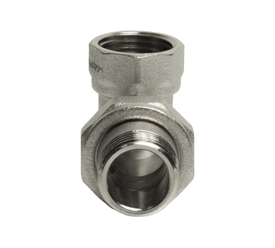 Переходник VRT со сгоном, 1/2, угловой, конус, никель 504287