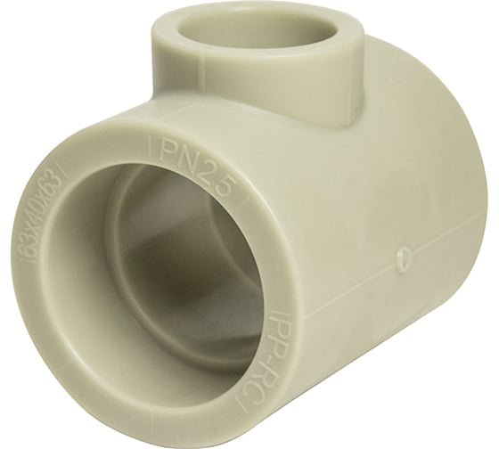 Переходной тройник VRT 63х40х63 EVER plast, серый, Россия 538408 1
