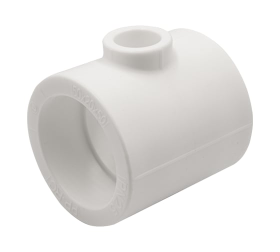 Переходной тройник VRT 50х20х50 EVER plast, белый, Россия 537464
