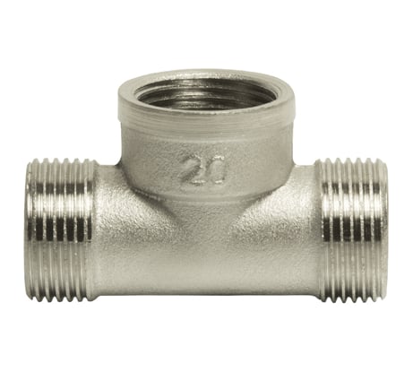 Тройник VRT 3/4, наружная/внутренняя/наружная, никель -1946-202020 523628