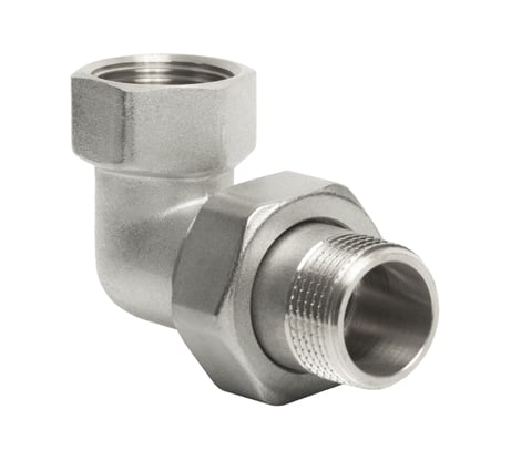 Переходник VRT со сгоном, 3/4, угловой, конус, никель 504288