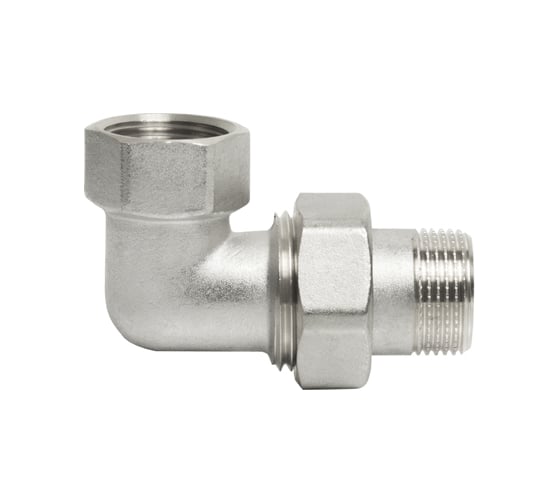 Переходник VRT со сгоном, 3/4, угловой, конус, никель 504288