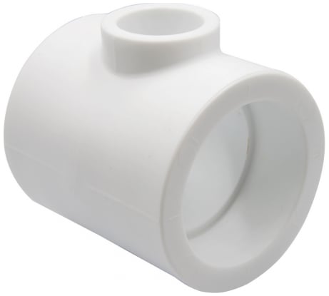 Переходной тройник VRT 63х32х63 EVER plast, белый, Россия 537473