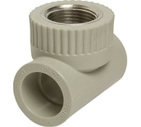 Комбинированный тройник VRT внутренняя 25х3/4х25 EVER plast, серый, Россия 538386