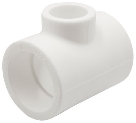 Переходной тройник VRT 40х25х40 EVER plast, белый, Россия 537461