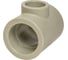 Переходной тройник VRT 50х32х50 EVER plast, серый, Россия 538403 1