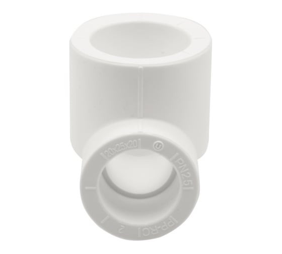 Переходной тройник VRT 20х25х20 EVER plast, белый, Россия 537515