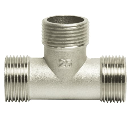 Тройник VRT 1, наружная/наружная/наружная, никель -1940-252525 509934