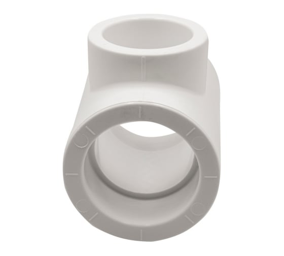 Переходной тройник VRT 50х40х50 EVER plast, белый, Россия 537468 1