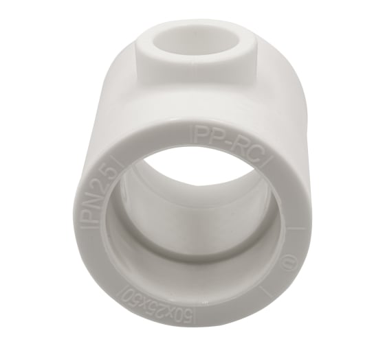 Переходной тройник VRT 50х25х50 EVER plast, белый, Россия 537465 1