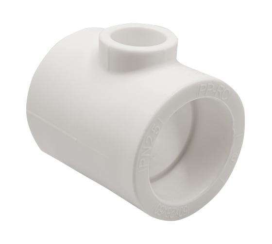 Переходной тройник VRT 50х25х50 EVER plast, белый, Россия 537465
