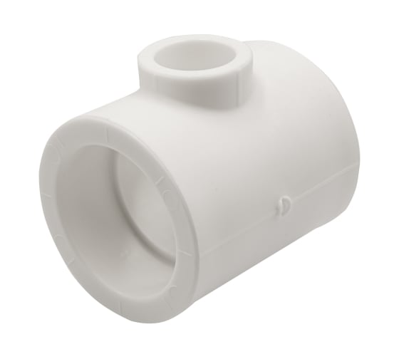 Переходной тройник VRT 50х25х50 EVER plast, белый, Россия 537465