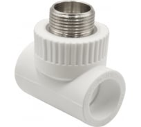 Комбинированный тройник VRT наружная, 25х3/4х25 EVER plast, белый, Россия 538252