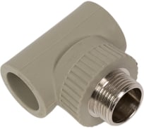 Комбинированный тройник VRT наружная, 25х3/4х25 EVER plast, серый, Россия 538380