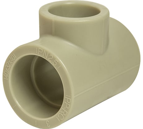 Переходной тройник VRT 40х32х40 EVER plast, серый, Россия 538400