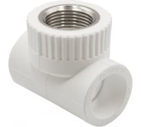 Комбинированный тройник VRT внутренняя 25х3/4х25 EVER plast, белый, Россия 538258