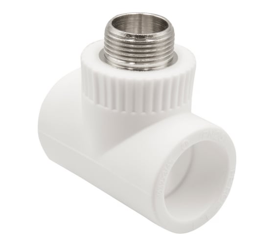 Комбинированный тройник VRT наружная, 32х3/4х32 EVER plast, белый, Россия 538253 1
