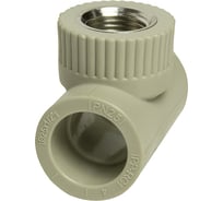 Комбинированный тройник VRT внутренняя 25х1/2х25 EVER plast, серый, Россия 538385