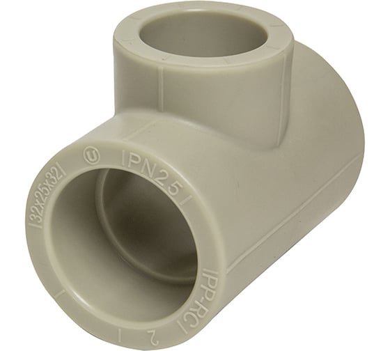 Переходной тройник VRT 32х25х32 EVER plast, серый, Россия 538397 1