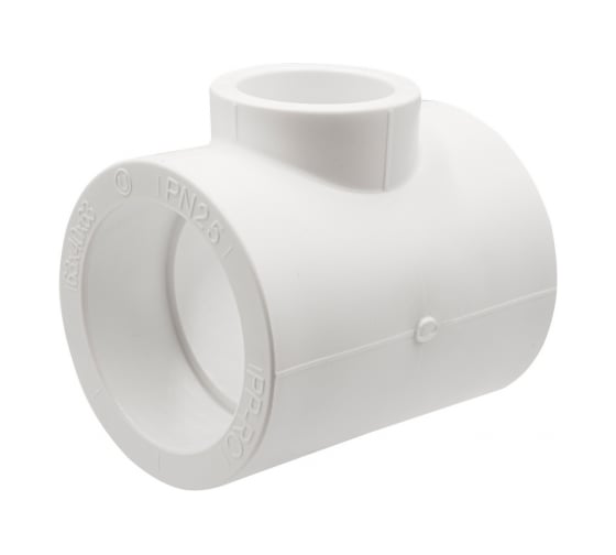 Переходной тройник VRT 63х40х63 EVER plast, белый, Россия 537474