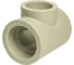 Переходной тройник VRT 63х50х63 EVER plast, серый, Россия 538409 1