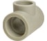 Переходной тройник VRT 50х40х50 EVER plast, серый, Россия 538404 1