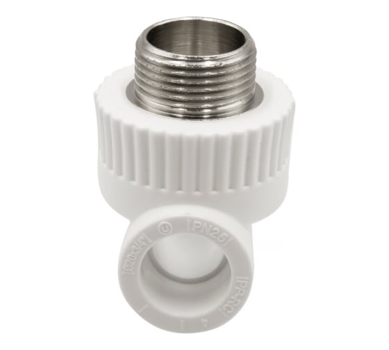 Комбинированный тройник VRT наружная, 20х3/4х20 EVER plast, белый, Россия 538250