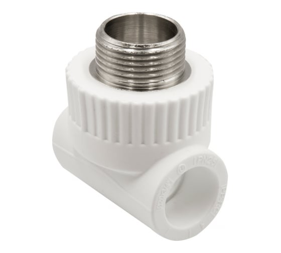 Комбинированный тройник VRT наружная, 20х3/4х20 EVER plast, белый, Россия 538250