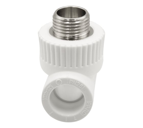 Комбинированный тройник VRT наружная, 20х1/2х20 EVER plast, белый, Россия 538249