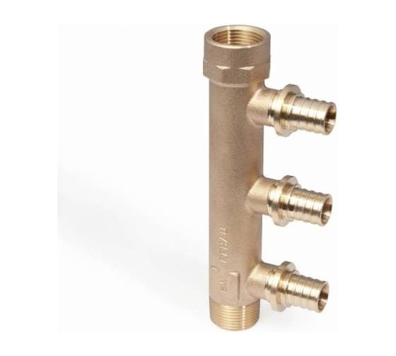 Распределительная гребенка на три трубы REHAU  R Rp 3/4-20 RX 14563861001
