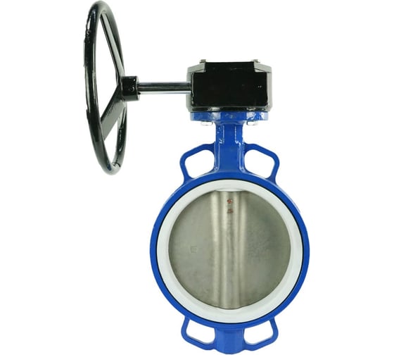 Затвор DN.ru WCB-316L-PTFE Ду100 Ру16 с редуктором RDN-3 D050-10234 1