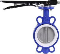 Затвор DN.ru WCB-316L-PTFE Ду100 Ру16 с рукояткой и концевыми датчиками D050-13693