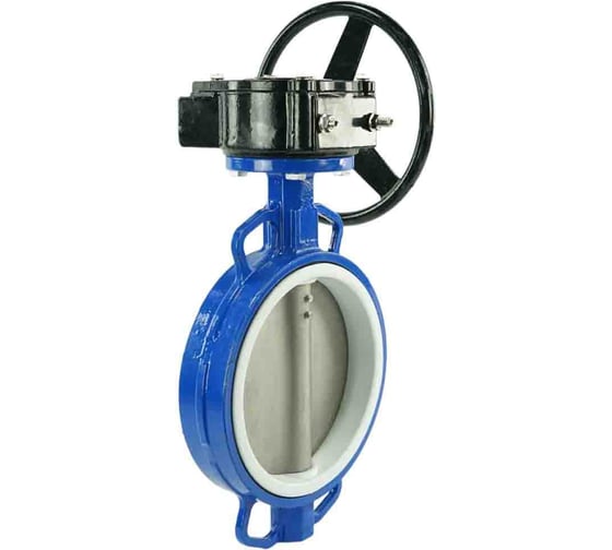 Затвор DN.ru WCB-316L-PTFE Ду200 Ру16 с редуктором RDN-4 D050-10237 1
