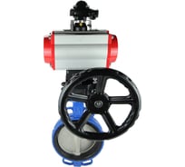 Затвор DN.ru GGG50-316L-EPDM Ду250 Ру16 с пневмоприводом, пневмораспределителем, БКВ, дублером D050-10539