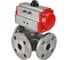 Шаровой кран DN.ru 316-316-PTFE L-тип Ду100 Ру16, пневмопривод D160-32819 1