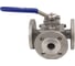 Шаровой полнопроходной кран DN.ru 316-316-PTFE-16 3-ходовой L-тип Ду65 Ру16 с ISO-фланцем D160-28052 1