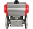 Шаровой кран DN.ru 316-316-PTFE 3-ход., L-тип Ду80 Ру16, пневмопривод, пн.распределитель D160-32220 5